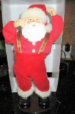 Bobby Helms Jingle Bell Rock Dancing Santa Figurine, 1998, 16", w/A/C Adapter 