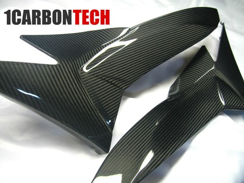 CARBON FIBER LOWER TANK PANELS 09-2010-2011-2012-2013-2014-2016 SUZUKI GSXR 1000 - Picture 5 of 11