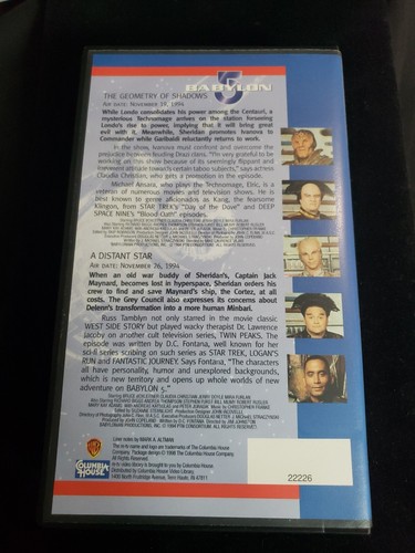 1997 Babylon 5 Collectors Edition VHS Geometry of Shadows A Distant Star - Picture 2 of 3
