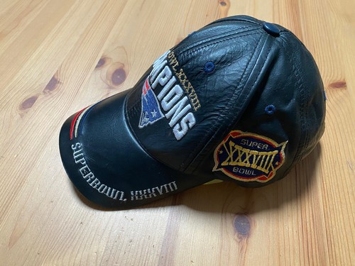 Reebok SUPER BOWL XXXVIII NE PATRIOTS Tom Brady Champions Leather Cap Hat - Picture 3 of 10