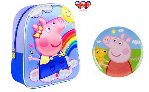 Mochila escolar Peppa Pig 3D bolso para niños, con placa con 8427934397310 | eBay
