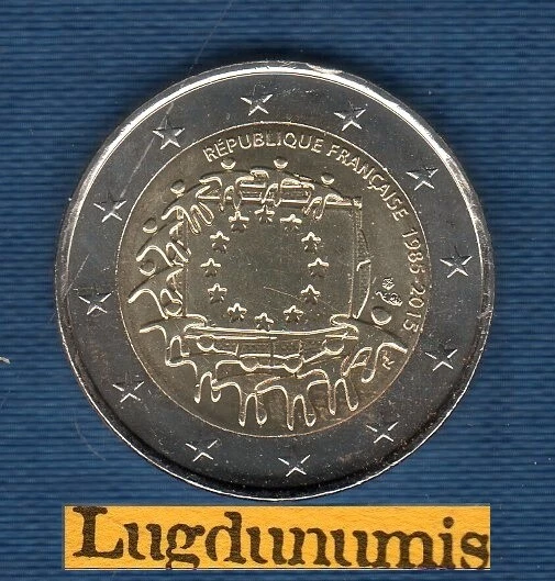 2 Euro Commémo France 2015 Drapeau Européen France - Photo 1/1