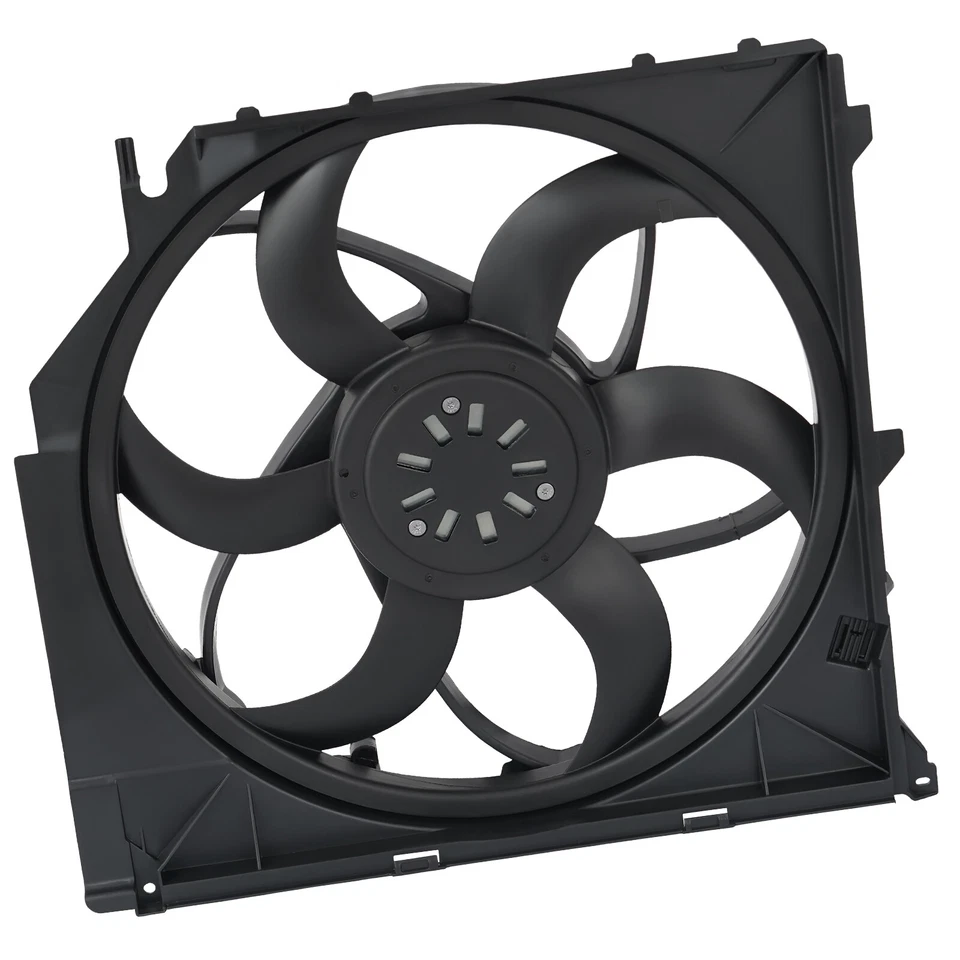 Conjunto de ventilador de refrigeración del radiador para BMW X3 E83 2004-2011 2,5 L 3,0 L 17113452509 Foto 3 de 4