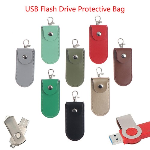 Pouch Bag Case Protective Leather With Keychain For Usb Flash Drive Memory SP2 - Bild 10 von 20