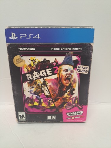 NEW ~ Rage 2 GameStop Exclusive w/ Wingstick (Sony PlayStation 4, 2019) PS4 - Picture 4 of 5