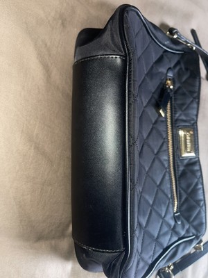 Calvin Klein Purse Pink Pocketbook Tan Leather Crossbody Handbag  