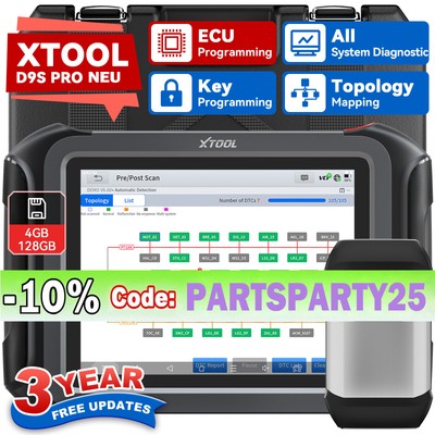 XTOOL D9S PRO KFZ OBD2 Diagnosegerät Scanner Alle System ECU Coding Topology NEU