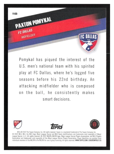 2022 Topps MLS #1-200 Base cards Pick Your Card(s) Complete Your Set - Picture 213 of 347