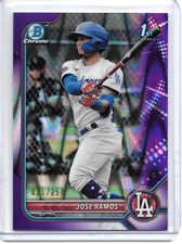 2022 Bowman Chrome JOSE RAMOS 1ST PROSPECT PURPLE RAYWAVE REFRACTOR RC /250!