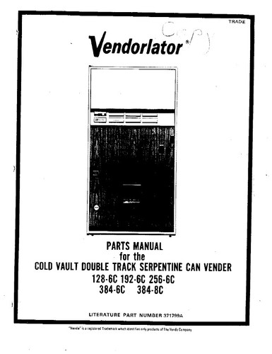 Vendo Service & Parts Vending Manuals Coca Cola & Coke vending machines - u pick - Picture 26 of 34