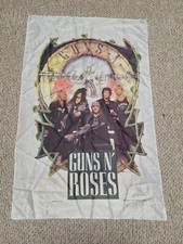 Vintage 80s Guns N Roses Tapestry 1989 Band Tour Appetite Crue Wasp Kiss