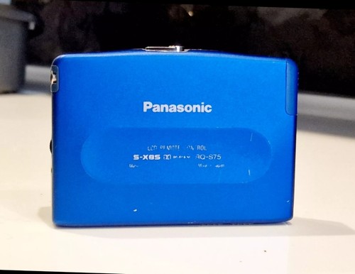 Super Rare Blue Panasonic RQ-S75 Slim Walkman cassette player Fully Working - Picture 3 of 12