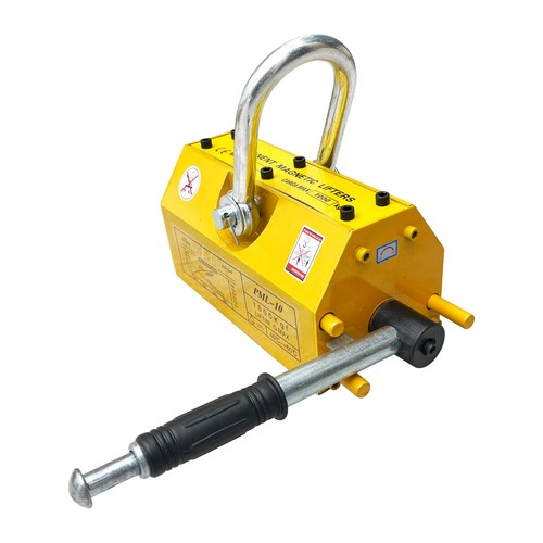 1 PC 1000KG Steel Magnetic Lifter Heavy Duty Crane Hoist Lifting Magnet Yellow - Picture 11 of 14