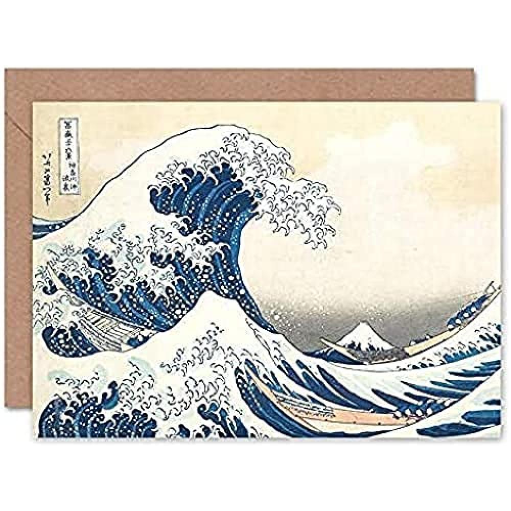 (TG. 125 x 175 cm) Fine Art Prints Hokusai Great Wave off Kanagawa Biglietto di
