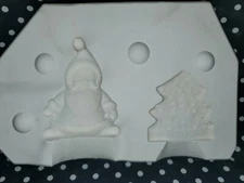 Byron Molds BH-1062 Christmas Santa & Tree Ceramic Slip Casting Mold