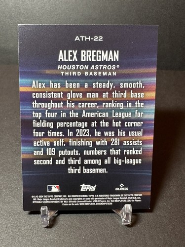 2024 Topps Series 2 - ATH-22 Alex Bregman, Houston Astros Around Horn - Picture 2 of 2