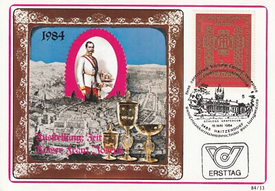 **ORIGINAL MAXIMUM-CARD-1984**KAISER FRANZ JOSEPH I.-HABSBURG-100.TODESTAG-ADEL