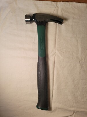 NEW Masterforce 20 oz. Fiberglass Rip Hammer with Nail Start green and black 