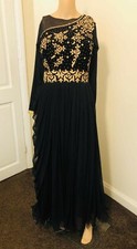 Black Ball Gown Bridesmaid Prom Dress Formal Party Size Small