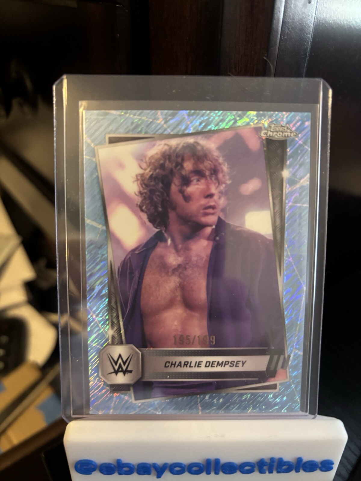 2025 Topps Chrome WWE - Charlie Dempsey #200 Aqua Shimmer Refractor /199
