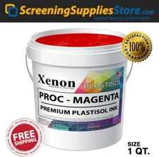 Xenon® - Process Magenta Plastisol Ink for Screen Printing - 1 Quart - 32oz 
