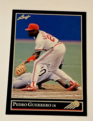 1992 Leaf Black Gold Parallel #18 Pedro Guerrero - St Louis Cardinals - MINT