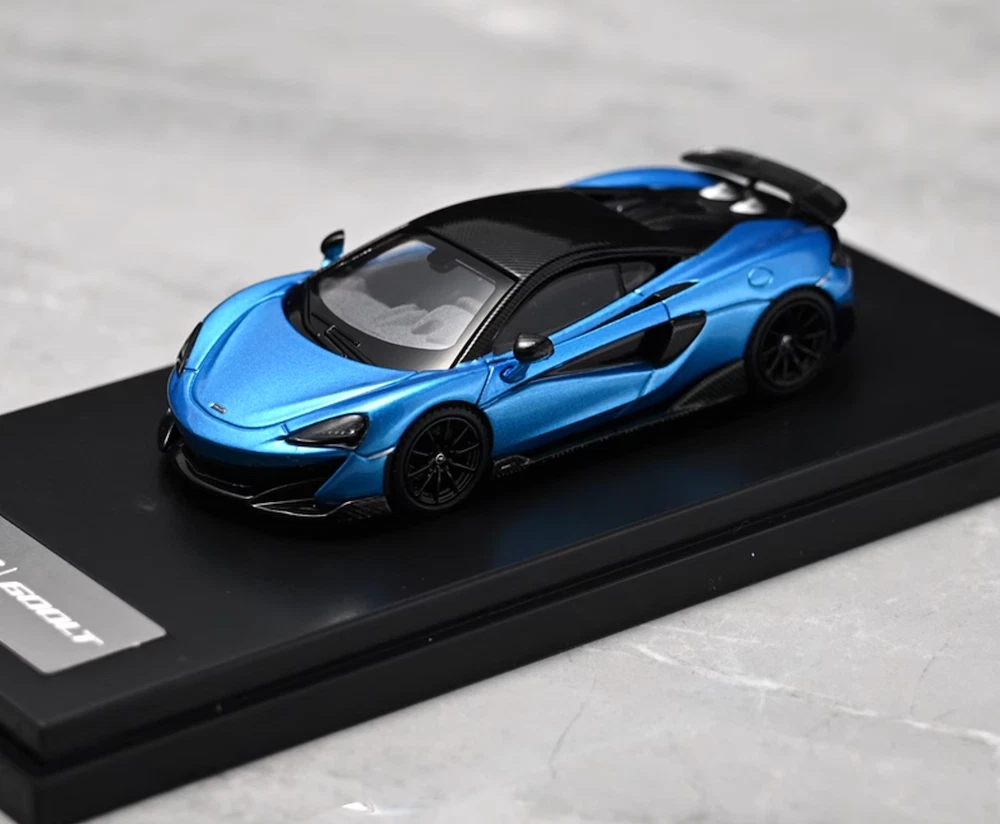 LCD 1:64 Blue Mclaren 600LT Racing Sports Model Diecast Metal Car
