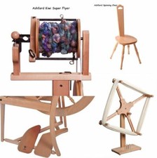 Ashford Spinning Wheel Option: Chair, Jumbo Flyer, Kate, Skeiner-Customs Cleared