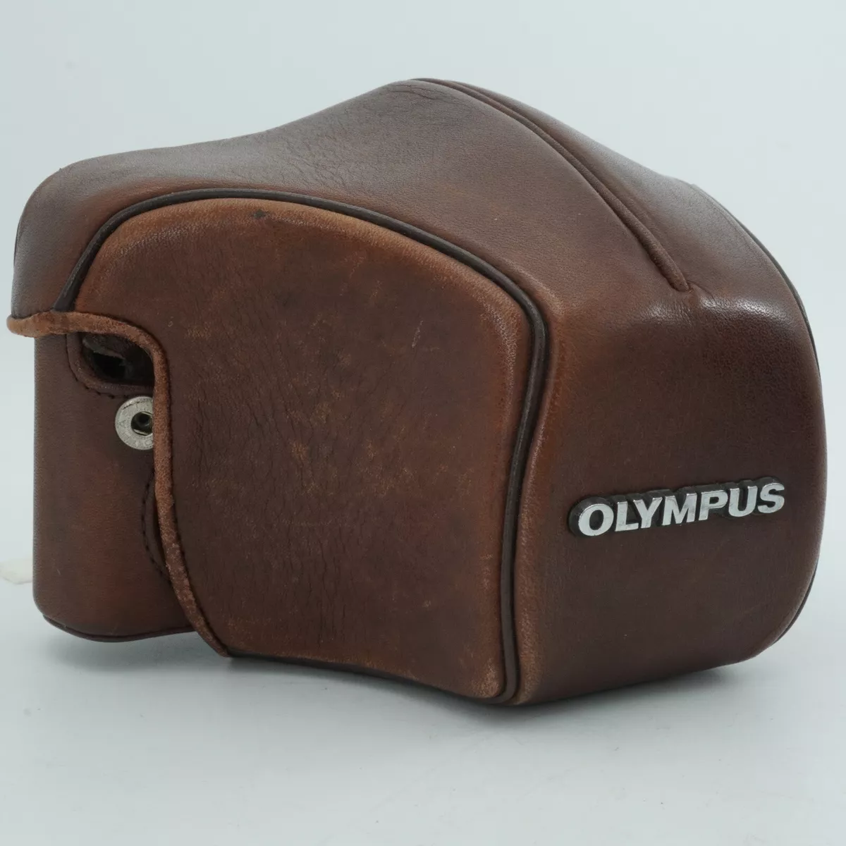RARE!] Olympus OM-System Brown Leather Camera Case Fits OM 1 / 2