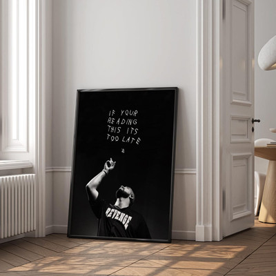 If Your Reading This Its Too Late Print Drake Album Cover Posters