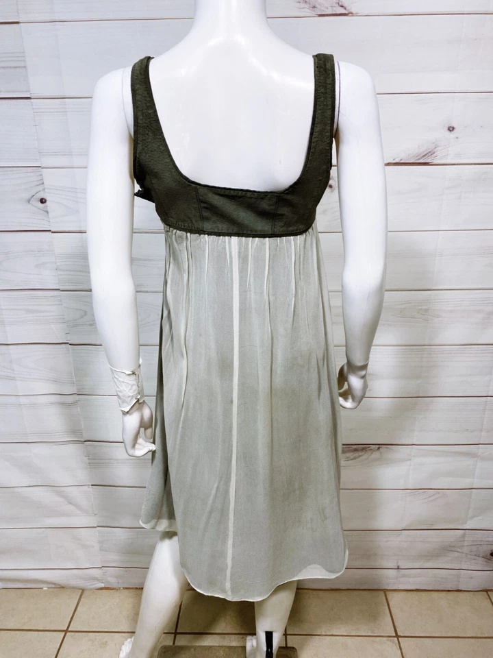 Vestido para mujer To The Max Talla S Gris Cuello redondo Sin mangas Cremallera lateral 100% seda Foto 4 de 4