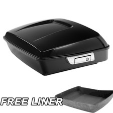 Black Chopped Trunk Fit For Harley Touring El...