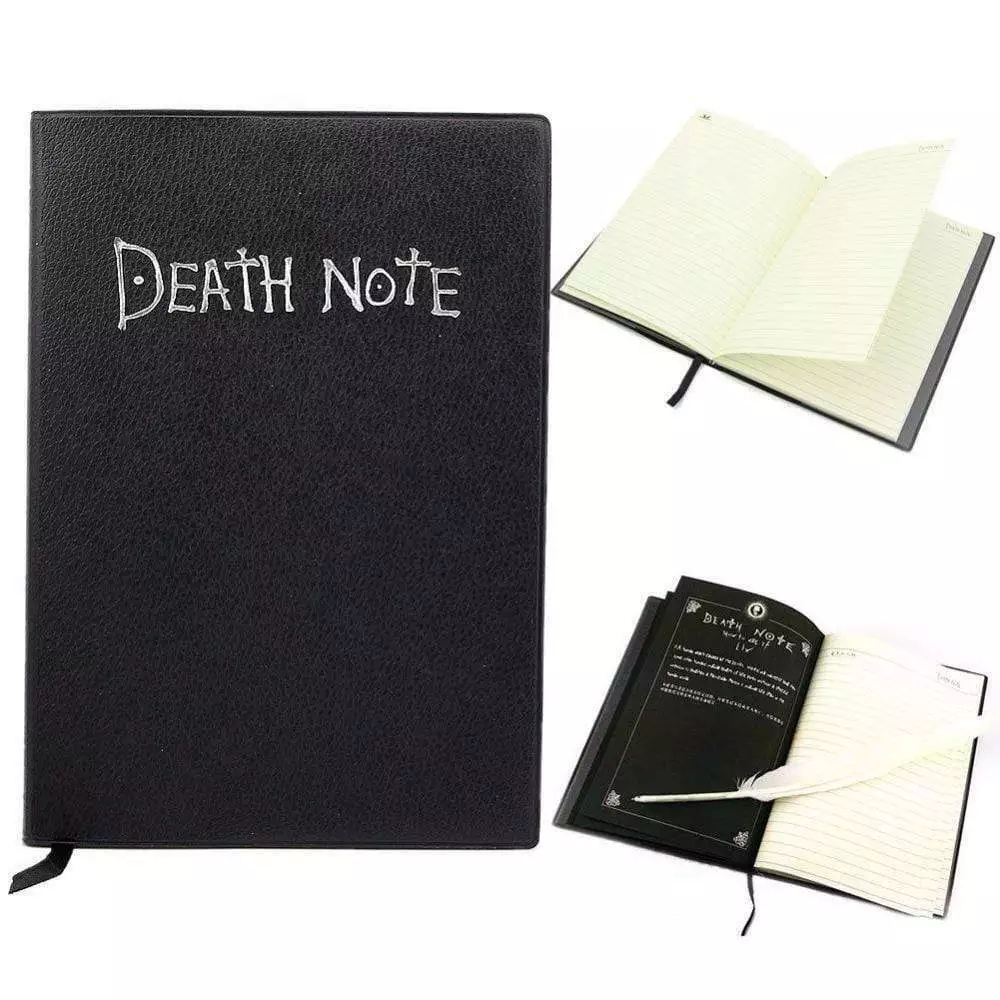 Death Note Notebook & Feather Pen Book Japan Anime Writing Journal New