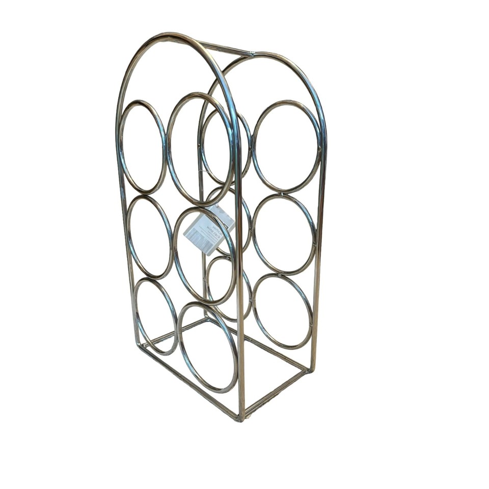 Stainless Steel Arched Six Bottle Wine Rack New 9.25 x 16 eBay