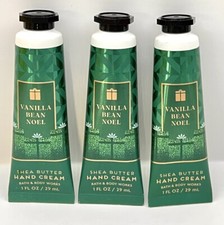 3 Bath Body Works Vanilla Bean Noel Shea Butter Hand Cream 1 fl oz