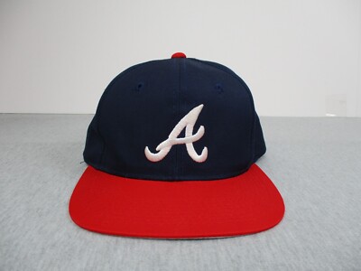 Vintage Atlanta Braves Hat Cap Snap Back MLB Baseball Drew Pearson Youngan Blue