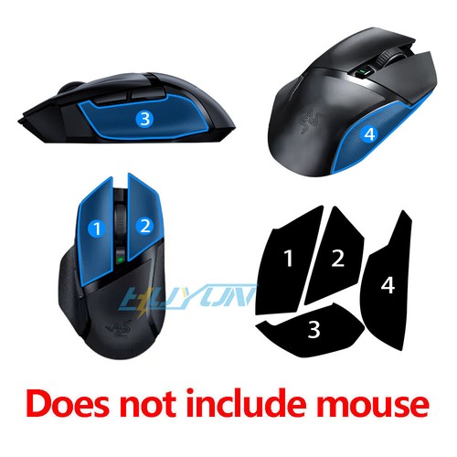 Grip Tape Stickers Antiskid for Razer basilisk ultimate hyperspeed V2V3mouse NEW - Zdjęcie 5 z 5