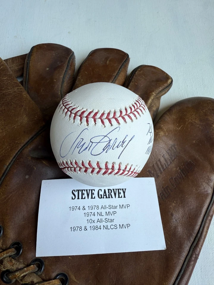 史蒂夫·加维签名亲笔签名“74 NL MVP”官方(OML)棒球:三星级 — 第 2/4 张图片