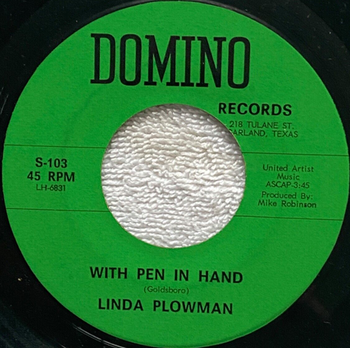 LINDA PLOWMAN Grand Ole Opry Queen on DOMINO 103 Rare '70 Honky Tonk w/ Sleeve! - Picture 2 of 4