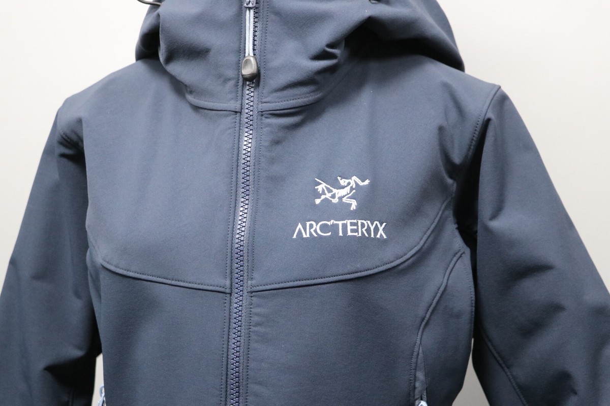 Arc'teryx GAMMA LT Navy blue Softshell Hooded Zip Jacket Womens