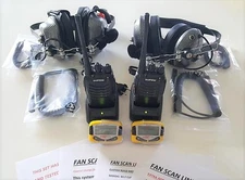 NASCAR HEADSET FANSCAN LINK AND TALK WIRELESS w/ RACECEIVER SCANNERS