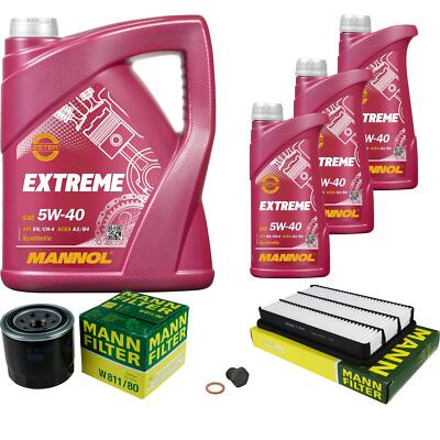 MANN Inspektionspaket 8 L MANNOL Extreme 5W-40 für Opel Monterey A 3.2 M92