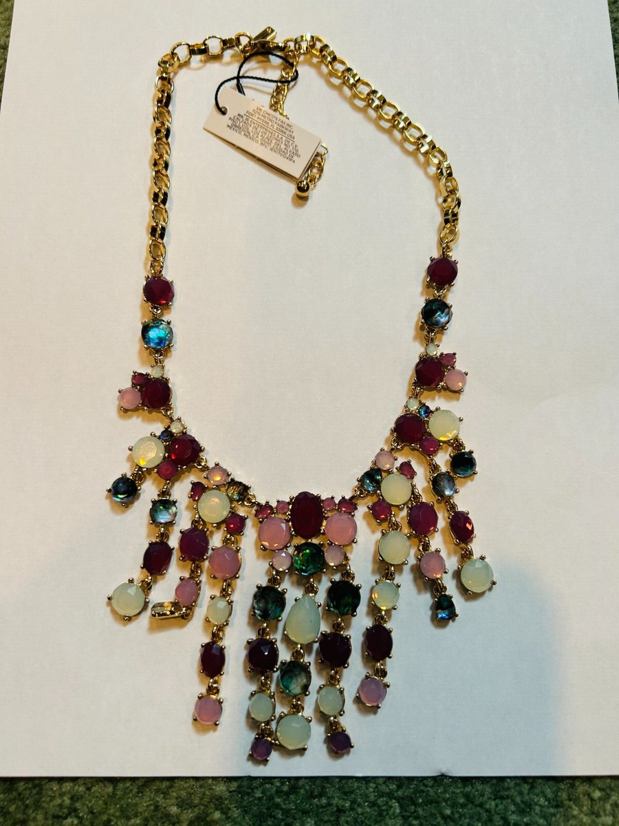 ネックレス・ペンダント Abstract Stone Statement Necklace WHITE HOUSE BLACK MARKET Mixed Stone Statement Necklace NWT