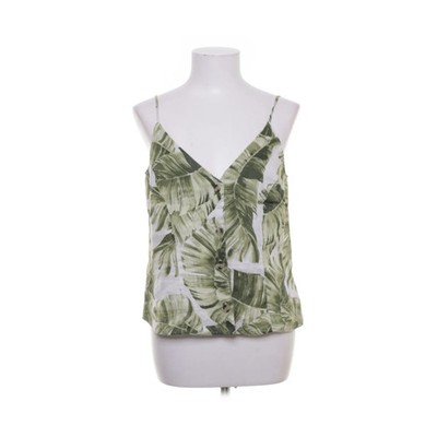 H&M, Top, Größe: S, Grün/Weiß/Mehrfarbig, Leinen, Sonstiges, Damen #Zyn