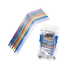 250 Rainbow Dental Air Water Syringe Tips, Disposable Spray Nozzles, 1 Bag