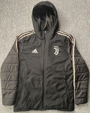 Giacca Juventus Adidas CW8736 Imbottita Nera 2018/19 Giubbotto con Cappuccio