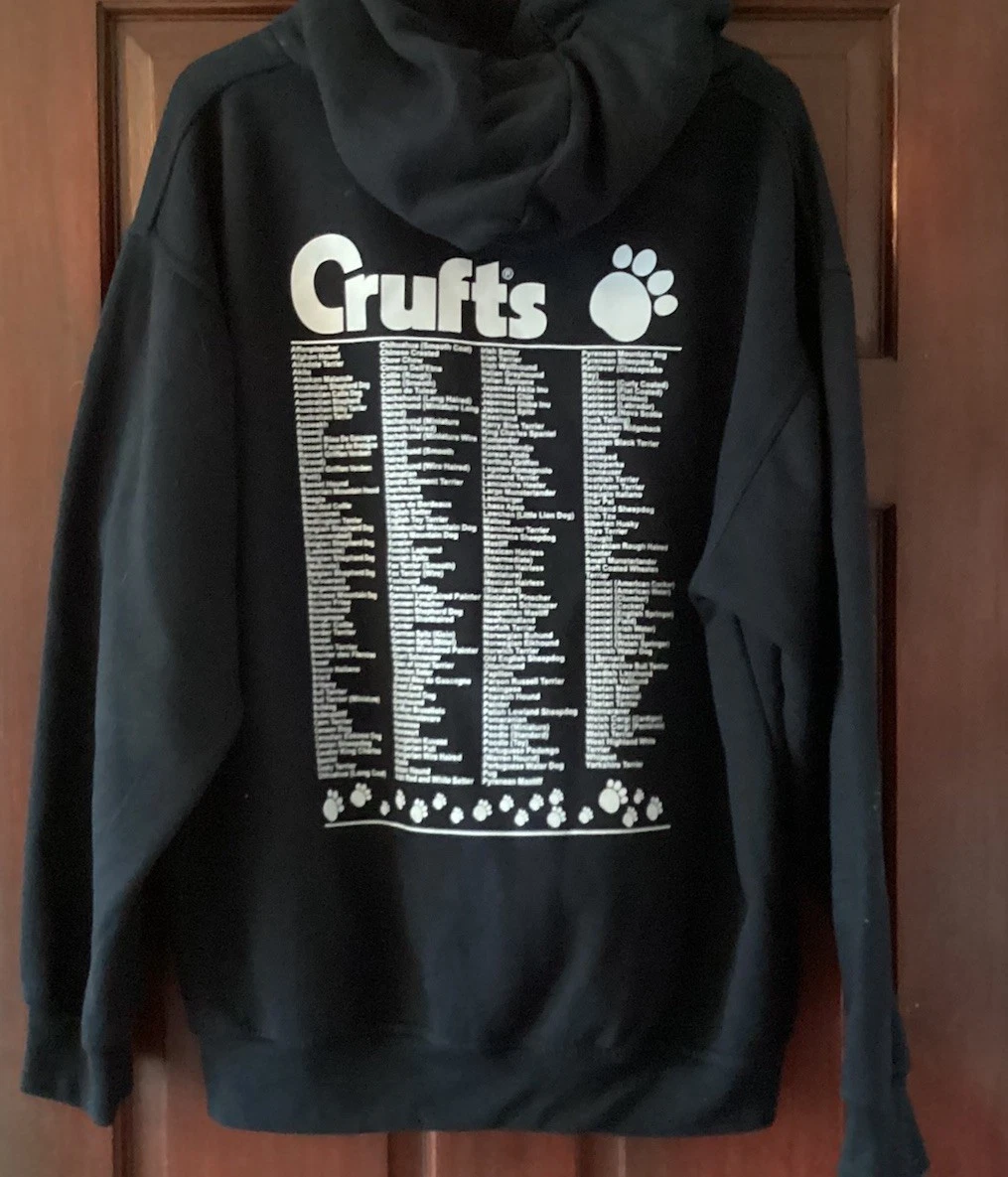 VETEMENTS Crufts Dog Show Hoodie With List Of Breeds On Rear Mens Medium