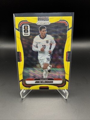 2026 Panini Prizm World Cup Jude Bellingham Yellow Wave #180 /180 Prizm #114
