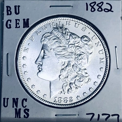 1882 BU GEM MORGAN SILVER DOLLAR UNC MS+++ U.S. MINT RARE COIN 7177