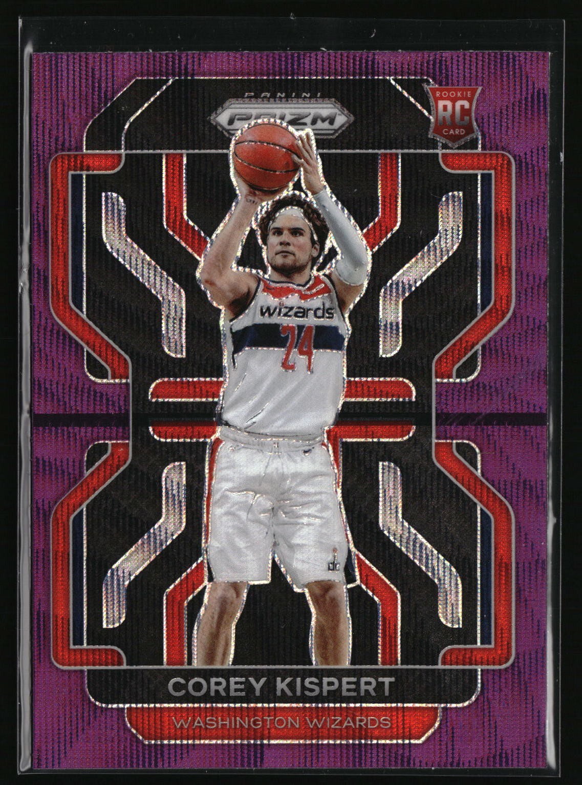 2021-22 Panini Prizm #275 Corey Kispert Purple Wave